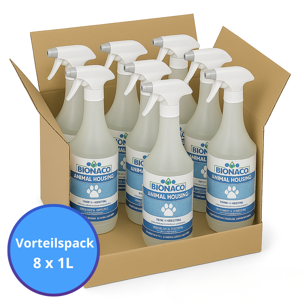 Animal Housing | 1 Karton = 8 × 1000 ml | Bionaco Desinfektion